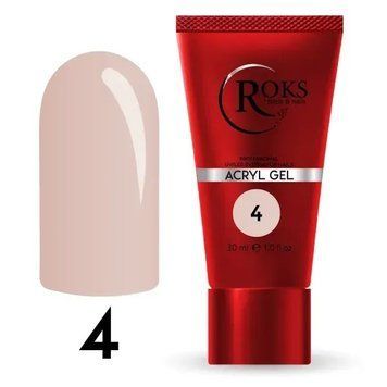 Акрил гель для нігтів ROKS Acryl Gel №04 30 мл фото