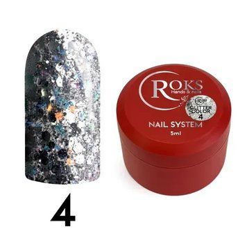 Гель-лак ROKS Glitter Color №4 5 мл фото