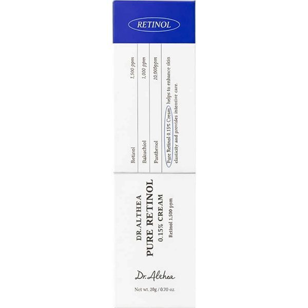 Крем антивозрастной для лица с ретинолом 0,15% и бакучиолом Dr.Althea Pure Retinol 0.15% Cream 20 г фото