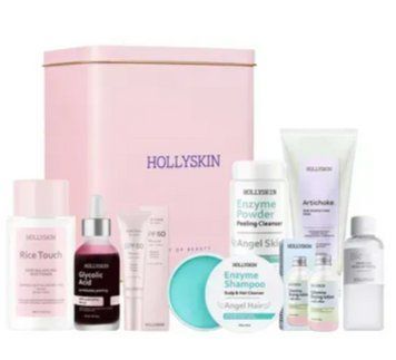 Подарунковий набір Hollyskin Superstars ( Охолоджувальна ліфтинг маска для боротьби з набряками Artichoke. Skin Perfecting Mask фото
