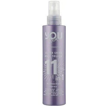 Спрей для волос 11в1 для блонда You Look Silver Shine Anti-Yellow фиолетовый 200 мл фото