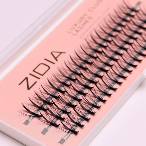 Ресницы накладные пучковые Zidia Cluster Lashes 16D KIM C 0.10 (3 ленты, размер 12 мм) фото