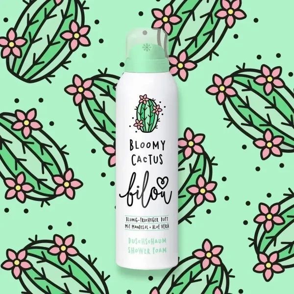 Пінка для душу Bilou Bloomy Cactus 200 мл фото