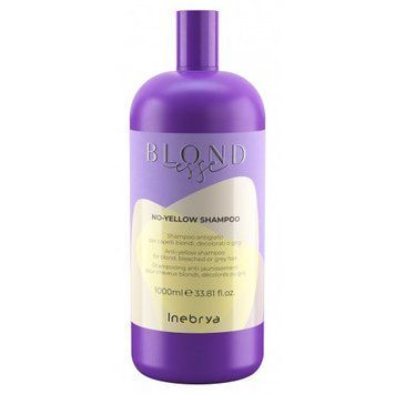 Шампунь для обесцвеченных или седых волос Inebrya Blondesse No-Yellow Shampoo 1000 мл фото