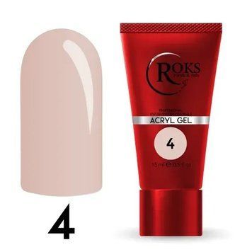 Акрил гель для нігтів ROKS Acryl Gel №04 15 мл фото