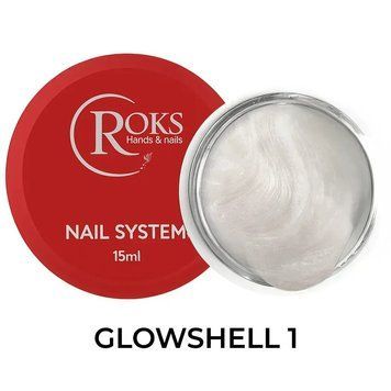 Гель для нарощування №01 ROKS Glowshell 15 мл фото