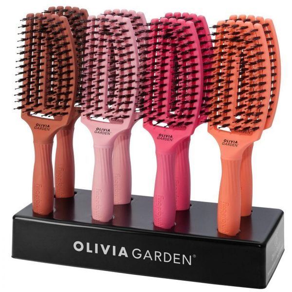 Щетка FINGER BRUSH COMBO BLUSH Hot Pink 2020 OLIVIA GARDEN фото