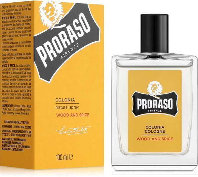 Одеколон Proraso Wood & Spice Cologne 100 мл фото