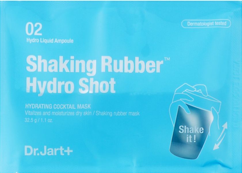 Альгінатна Маска зволожуюча для обличчя Dr.Jart+ Shaking Rubber Hydro Shot 50 г фото