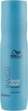Шампунь для чутливої шкіри голови з алантоїном Wella Professional Balance Senso Calm Shampoo 250 мл фото
