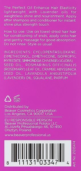 Олія парфумована для еластичності та захисту волосся Beaver Oil Hair Elasticity 50 мл фото