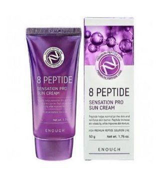 Солнцезащитный крем для лица с пептидами SPF50 Enough 8 Peptide Sensation Pro Sun Cream 50 мл фото