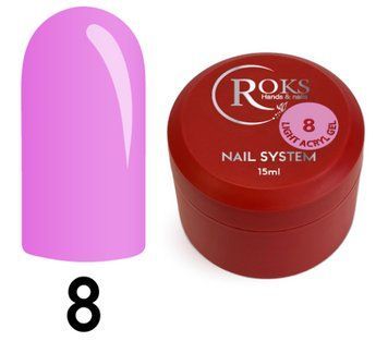 Рідкий гель Roks Light Acrygel №8 15 мл фото
