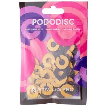 Сменные файлы кольцо для педикюрного диска Pododisc Staleks Pro S 80 грит 50 шт фото