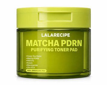 Пади для обличчя з полінуклеатидами та матчею Lalarecipe Matcha PDRN Purifying Toner Pad 70 шт фото