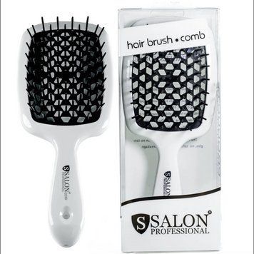 Щетка для волос Hair brush comb SALON белая черная серединка фото