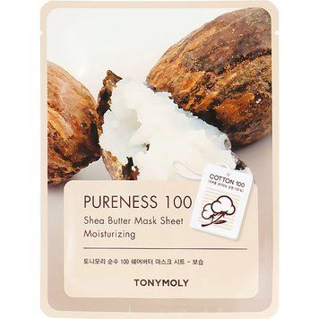 Маска тканева для зволоження шкіри обличчя з олією ши Tony Moly Purenea Mask Sheet Shea Butter 21 мл фото