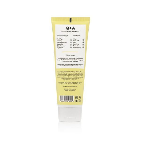 Очищающий бальзам для лица с грейпфрутом Q+A Grapefruit Cleansing Balm 125 мл фото