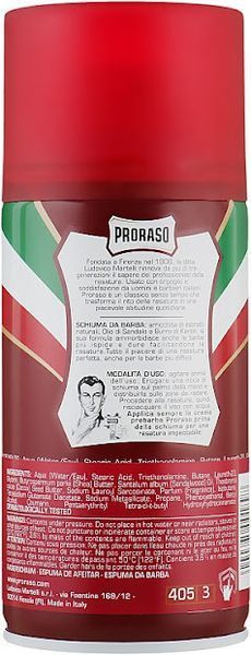Піна для гоління Proraso Shaving Foam Sandalwood Shea Butter 300 мл фото