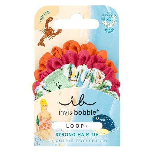 Гумка для волосся InvisiBobble Loop Plus+ Au Soleil Beachy Bliss 3 шт. фото