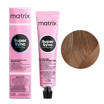 8N Тонер на лужній основі без аміаку Matrix Super Sync Pre-Bonded 90 мл фото