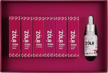 Набор хны для бровей Henna Box ZOLA 6 шт по 5 г фото