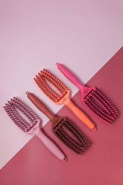 Щетка FINGER BRUSH COMBO BLUSH Chocolate OLIVIA GARDEN фото