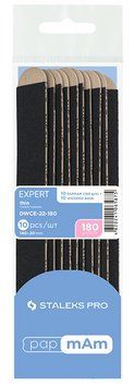 Набор сменных файлов papMam для пилы прямой на деревянной основе 180 грит Staleks Expert 10 шт фото