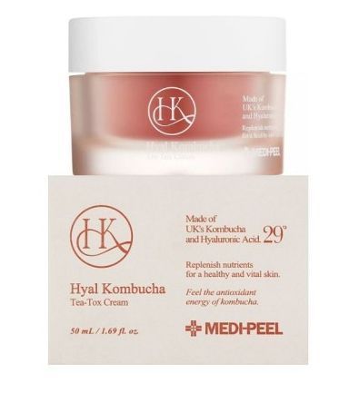 Крем ампульний з комбучею і гіалуроновою кислотою Medi-Peel Hyal Kombucha Tea-Tox Cream 50 мл фото