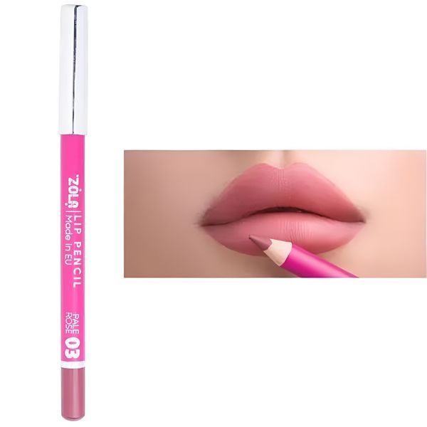Олівець для губ ZOLA Lip Pencil 03 Pale Rose фото