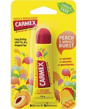 Бальзам для губ зі смаком персика та манго Carmex Tropical 10 г фото