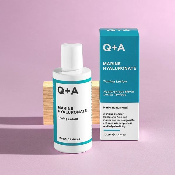 Лосьон тонизирующий для лица с гиалуроновой кислотой Q+A Marine Hyaluronate Toning Lotion 100 мл фото