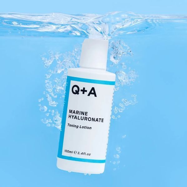 Лосьон тонизирующий для лица с гиалуроновой кислотой Q+A Marine Hyaluronate Toning Lotion 100 мл фото