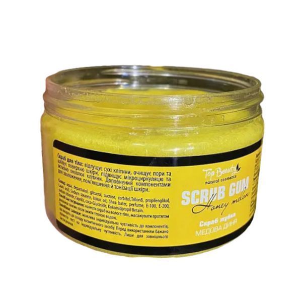 Скраб-жуйка Медова Діня Top Beauty Scrub Gum Honey Melon 250 мл фото