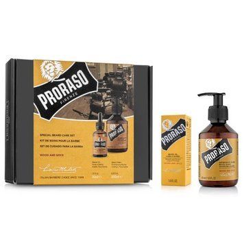 Набір для бороди Proraso Duo Pack Beard Oil + Shampoo Wood & Spise фото