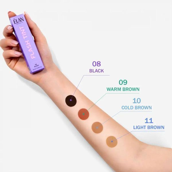 Фарба для брів Elan Flash Tint 10 Cold Brown 10 мл фото