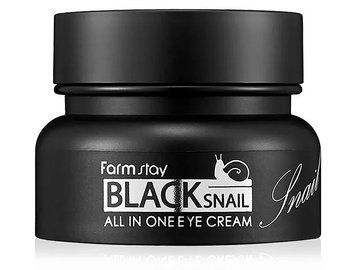 Крем для кожи вокруг глаз с муцином FarmStay Black Snail All In One Eye Cream 50 мл фото