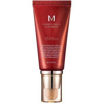 Увлажняющий BB-крем с гиалуроновой кислотой из SPF 42 Missha Perfect Cover BB Cream 20 мл тонн 13 фото