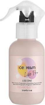Спрей для разглаживания жестких и пушистых волос Inebrya Ice Cream Liss One 150 мл фото