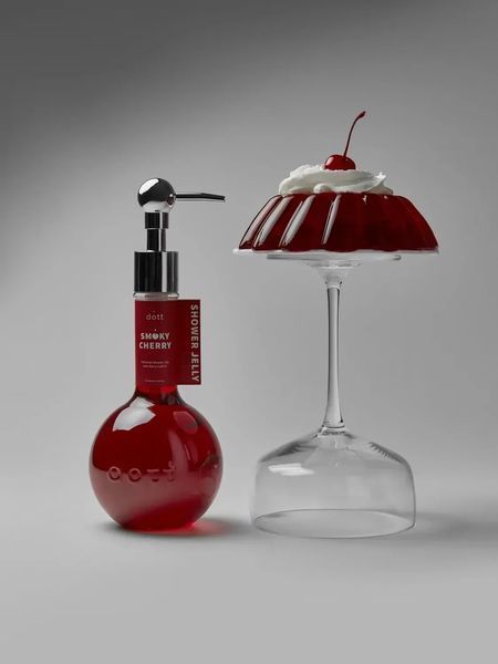 Гель-желе парфюмированный для душа с маслом вишневых косточек Dott Smoky Cherry Body Scrub 350 мл фото