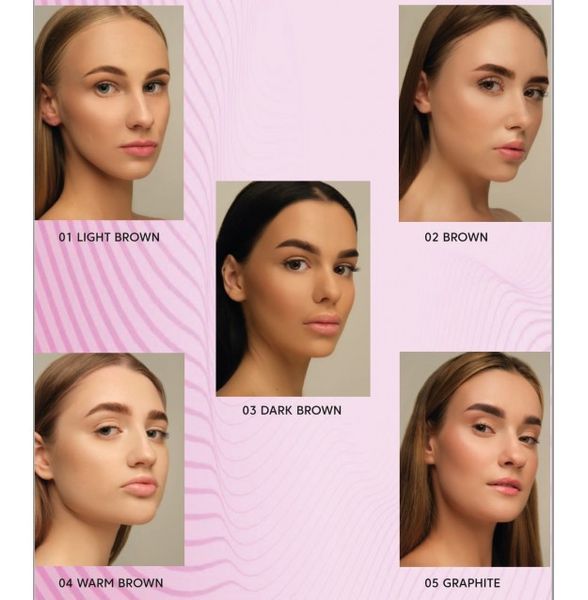 03 Краска для бровей коричневая с коллагеном Eyebrow Tint With Collagen Brown ZOLA 15 мл фото