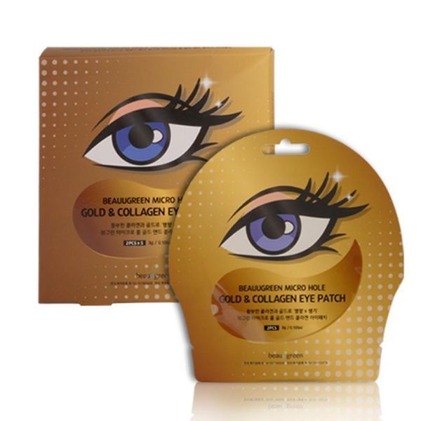 Патчи для глаз с золотом и коллагеном Beauugreen Micro Hole Gold Collagen Eye Patch 3 мл фото
