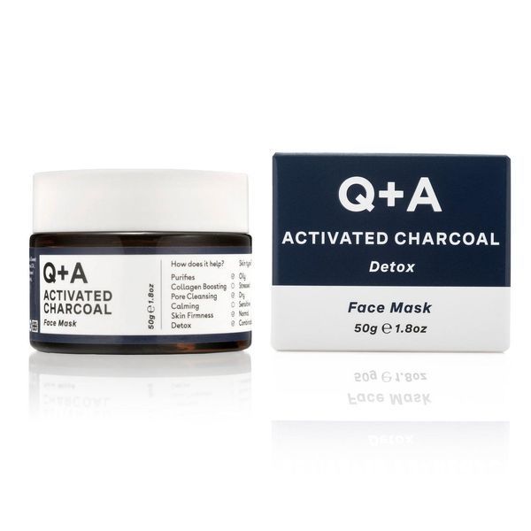 Маска для лица Детокс с активированным углем Q+A Activated Charcoal Face Mask 50 г фото