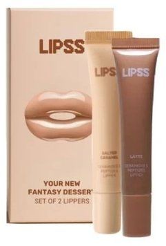 Набір блисків для губ Lipss Set of 2 Lippers Salted Caramel + Latte 2 x 8 мл фото