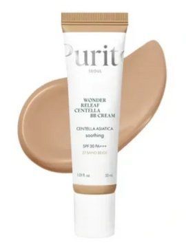 BB крем с экстрактом центеллы тон 27 SPF 30 Purito Wonder Releaf Centella BB Sand Beige 30 мл фото