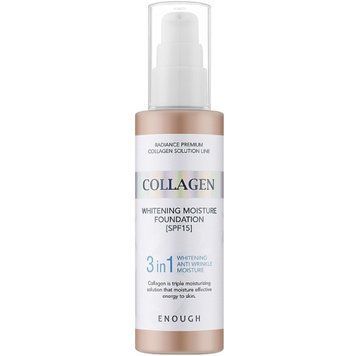 Тональний крем для сяйва шкіри 3 в 1 з колагеном тон 13 Enough Collagen Whitening AntiWrinkle 100 мл фото