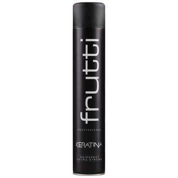 Лак для волосся екстра сильної фіксації FRUTTI Hairspray Extra Strong Keratina чорний 750 мл фото