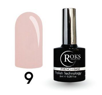 Базове покриття ROKS Rubber Base French №09R 8 мл фото