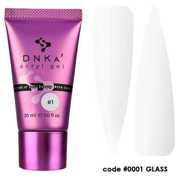 Акригель DNKa Acryl Gel Tube №0001 Glass 30 мл фото