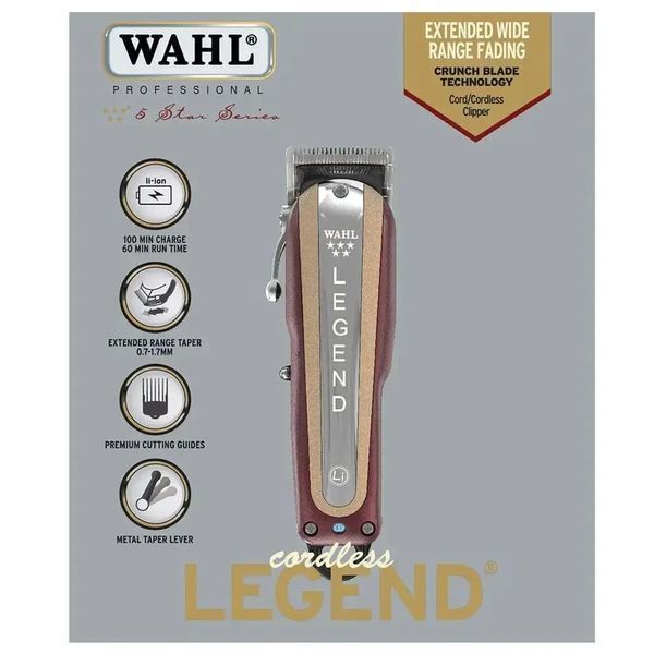 Машина для стрижки волосся Wahl Cordless Legend 5 star фото